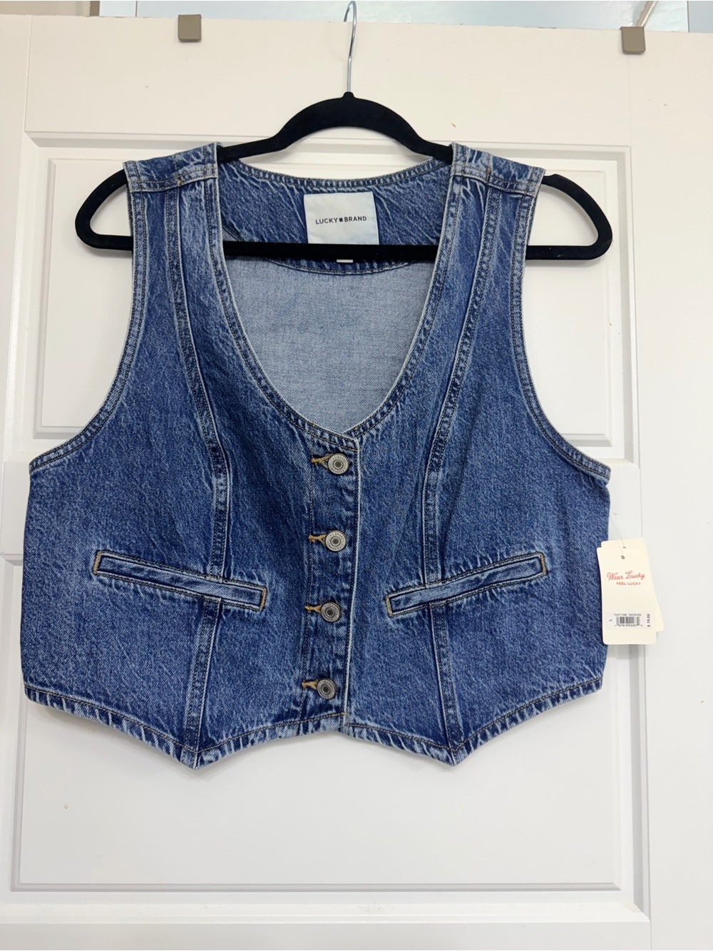 Lucky Brand Jean Vest - Large